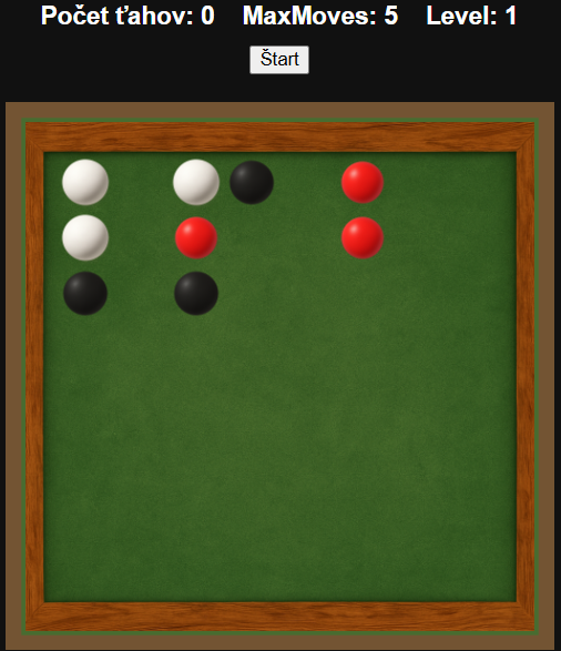 Initial puzzle — three colors
